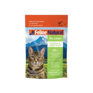 FELINE NATURAL Chicken & Lamb Wet Cat Food (Pouches)