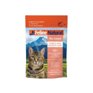 FELINE NATURAL Lamb & King Salmon Wet Cat Food (Pouches)