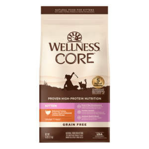 WELLNESS Core Grain Free Chicken & Turkey Kitten Dry Cat Food 2.27kg