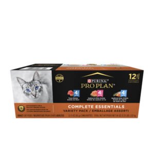 PRO PLAN Complete Essentials Tuna & Salmon Seafood Variety Pack Wet Cat Food 85gx12