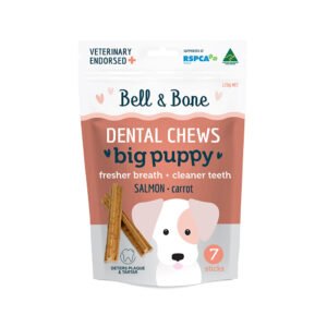 BELL & BONE Dental Chews Salmon & Carrot Puppy Treats