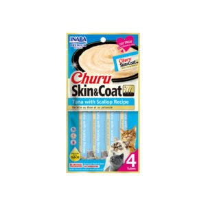 INABA Churu Skin & Coat Tuna With Scallop 56g (14g x 4) USA-673