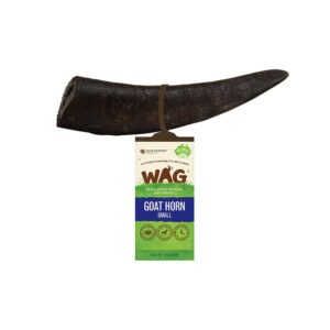 WAG Goat Horn Natural Dried Single Dog Treat