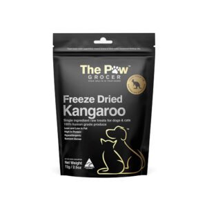 THE PAW GROCER Freeze Dried Black Label Kangroo Dog & Cat Treats 72g