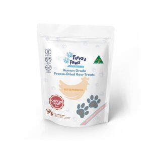 FREEZY PAWS Chicken Hearts Freeze Dried Pet Treats 100g