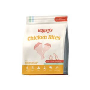 BUGSY'S 100% Australian Free Range Chicken Bites Pet Treats 100g