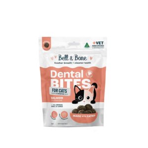 BELL & BONE Dental Bites Salmon With Charcoal Cat Treats 80g