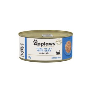 APPLAWS Tuna Fillet With Crab Adult Canned Wet Cat Food