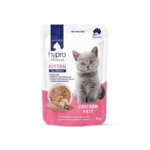 HYPRO PREMIUM Grain Free Chicken Pat¨¦ Kitten Wet Cat Food 85gx12
