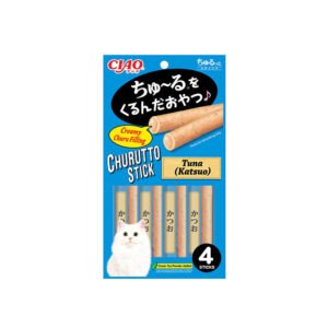CIAO Churu Skipjack Tuna Flavour Rolls Cat Wet Treats 4x7g