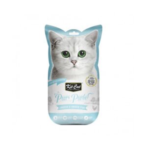 KIT CAT Purr Puree Chicken & Smoked Fish Paste Cat Treats 15gx4