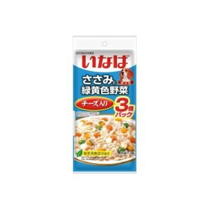 CIAO Chicken Fillet Cheese and Vegetables Wet Dog Treats 3x60g