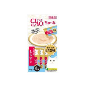 CIAO Churu Chicken Fillet with Scallop and Whitebait Puree Wet Cat Treats 4x14g