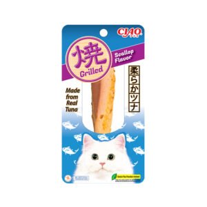 CIAO Grilled Tuna In Scallop Flavor Broth Cat Training and Reward Treats 15g