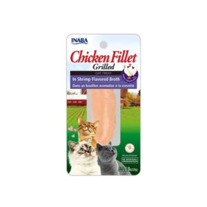 INABA Grilled Chicken Fillet In Shrimp Flavored Broth Cat Treats