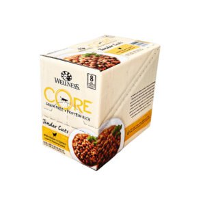 WELLNESS Core Tender Cuts With Chicken & Chicken Liver in Savoury Gravy Wet Cat Food 85g x 8