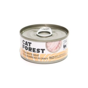 CAT FOREST Classic Tuna White Meat With Seabream In Gravy Cat Canned Food