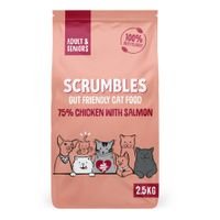 Scrumbles Adult & Senior Salmon Dry Cat Food